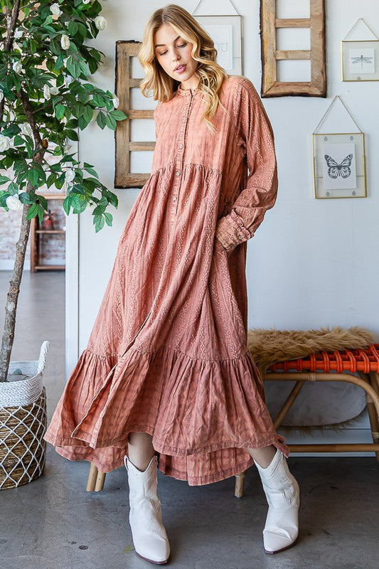  Oli & Hali Boho Long Cotton Duster Dress | Roulhac Fashion Boutique
